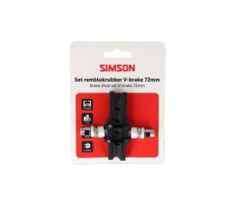 Simson Remschoenen V-brake 72mm Simson Remschoenen V-brake 72mm