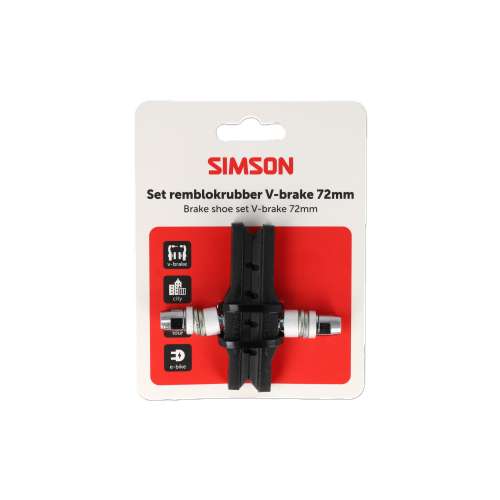 Simson Remschoenen V-brake 72mm Simson Remschoenen V-brake 72mm