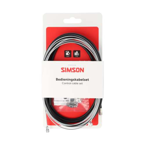 Simson Remkabelset Compleet Universeel Zwart Simson Remkabelset Compleet Universeel Zwart