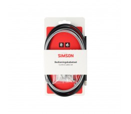 Simson Trommelremkabelset Compleet Universeel Zwart Rvs Simson Trommelremkabelset Compleet Universeel Zwart Rvs