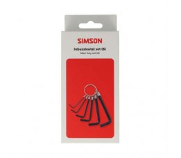 Simson Inbussleutelset 6-delig Simson Inbussleutelset 6-delig