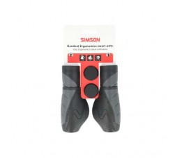 Simson Handvatset Ergonomics Zwart/antraciet Simson Handvatset Ergonomics Zwart/antraciet