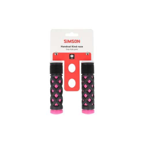 Simson Handvatset Kinder Roze/zwart Simson Handvatset Kinder Roze/zwart