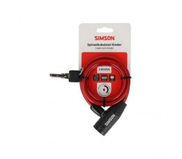 Simson Spiraalkabelslot Kinder 8mm 90cm Simson Spiraalkabelslot Kinder 8mm 90cm