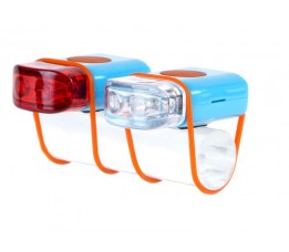 Ikzi -light Led Set Voor+achter Elastiek Bev.